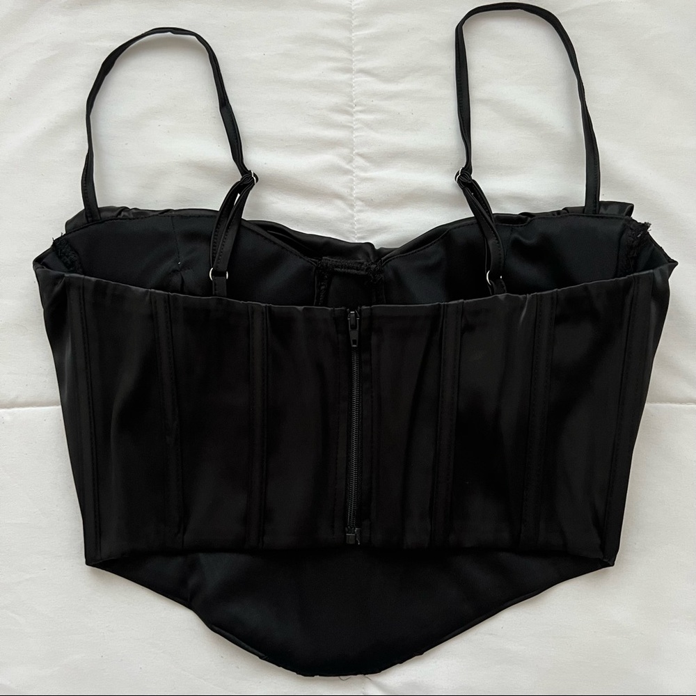 luxurious satin corset bustier - Picture 2 of 6